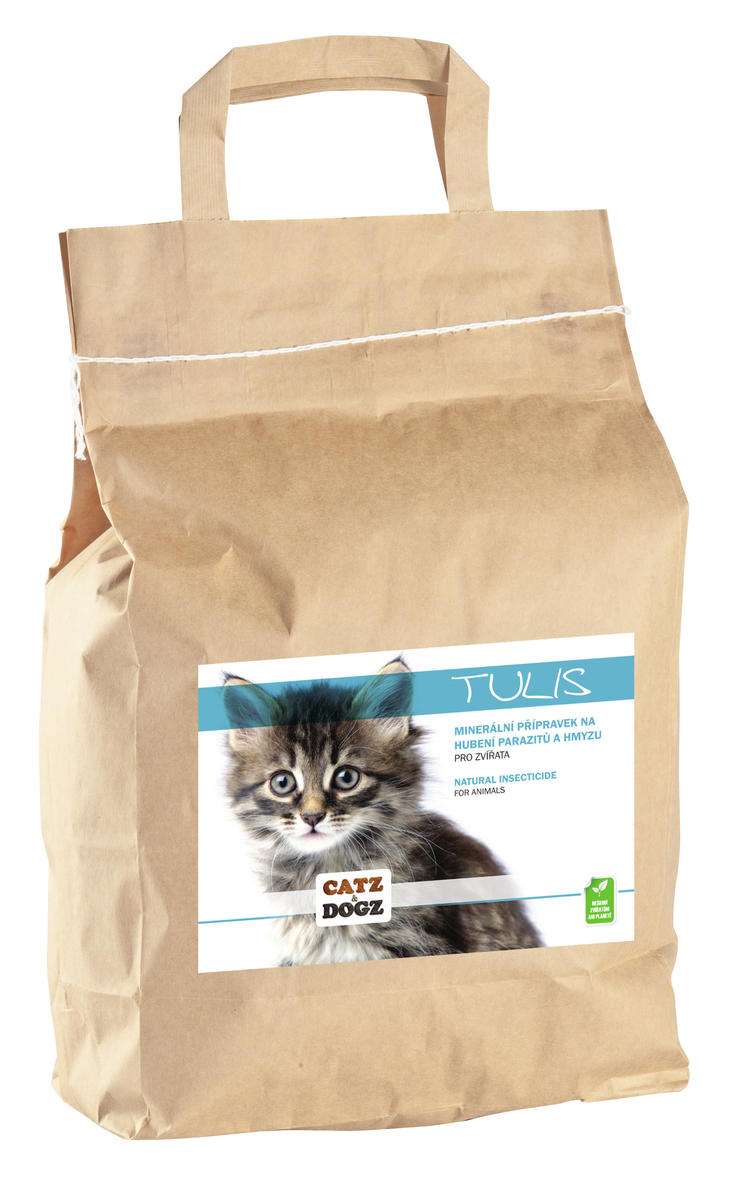 Catz&Dogz Tulis – čistění od parazitů a hmyzu (pap. pytel 3 kg)